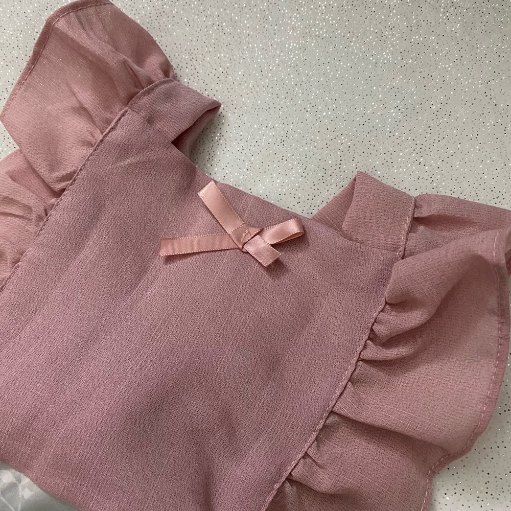 Baby Girls Rory Pink & Flowered Romper - Picture 3 of 8